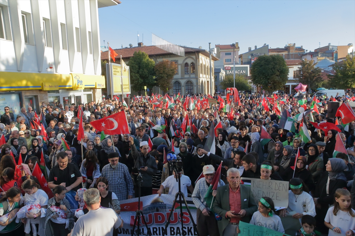 Israilin Filistine Saldirilari Corumda Protesto Edildi 21B2C69