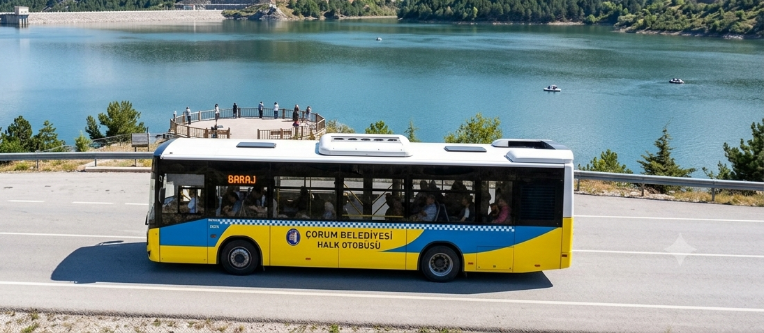 Çorum Barajı'na otobüs seferleri başlıyor