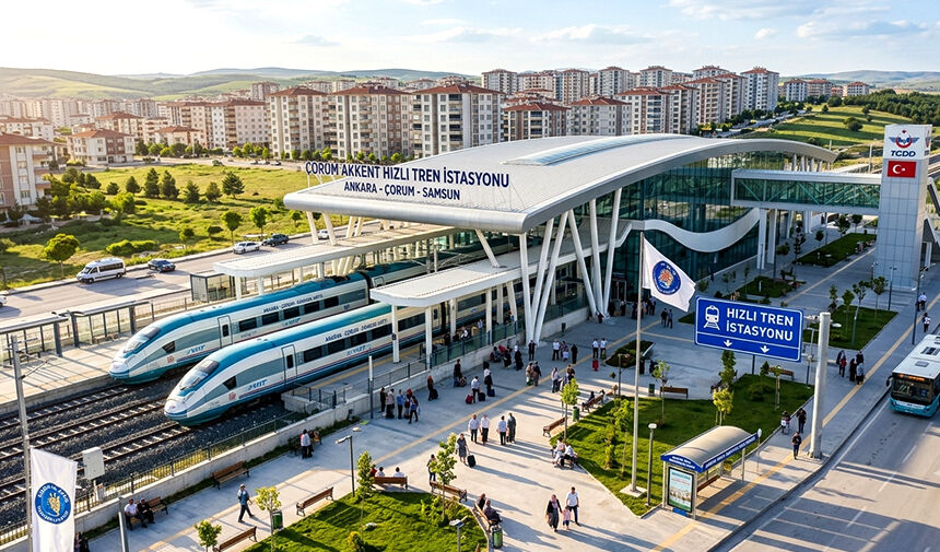 Çorum'un bu mahallesine hızlı tren piyangosu