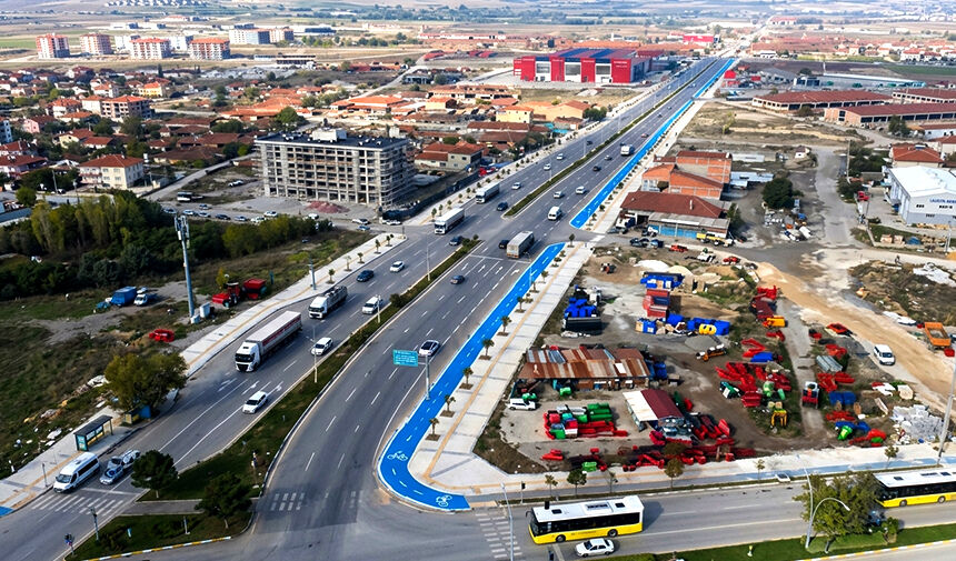 Çorum'da bu caddeye otoban gibi yeni yol