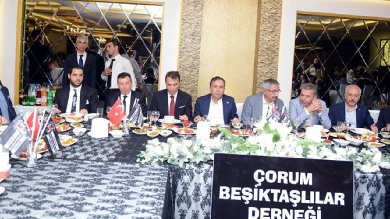 Çorum Beşiktaşlılar iftarına yoğun katılım