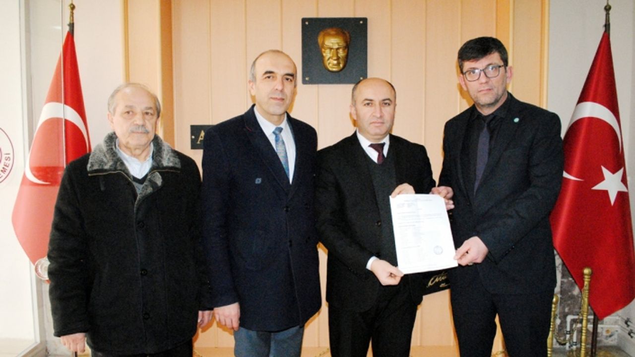 Erkan Yıldız, mazbatasını aldı