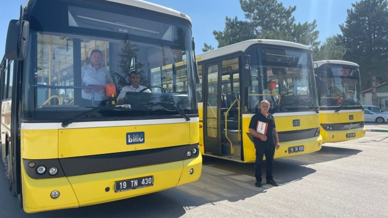 Çorum'da otobüs şoför adayları mülakattan geçti