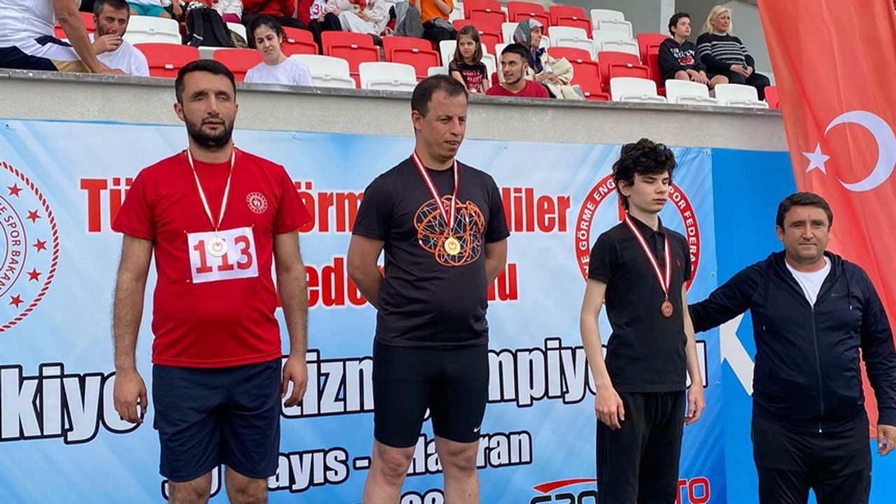 Çorumlu sporcu Türkiye 2.si oldu