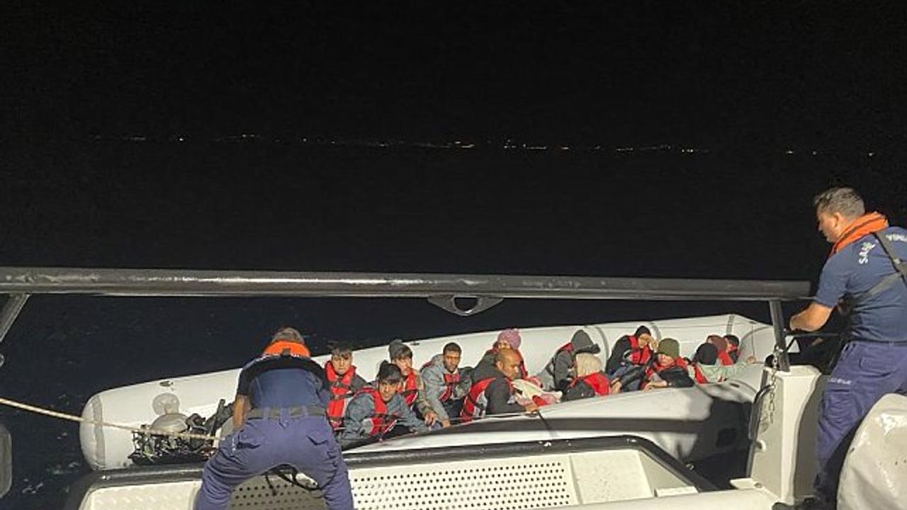 Düzensiz göçmen operasyonu: 18 göçmen ve bir şüpheli yakalandı