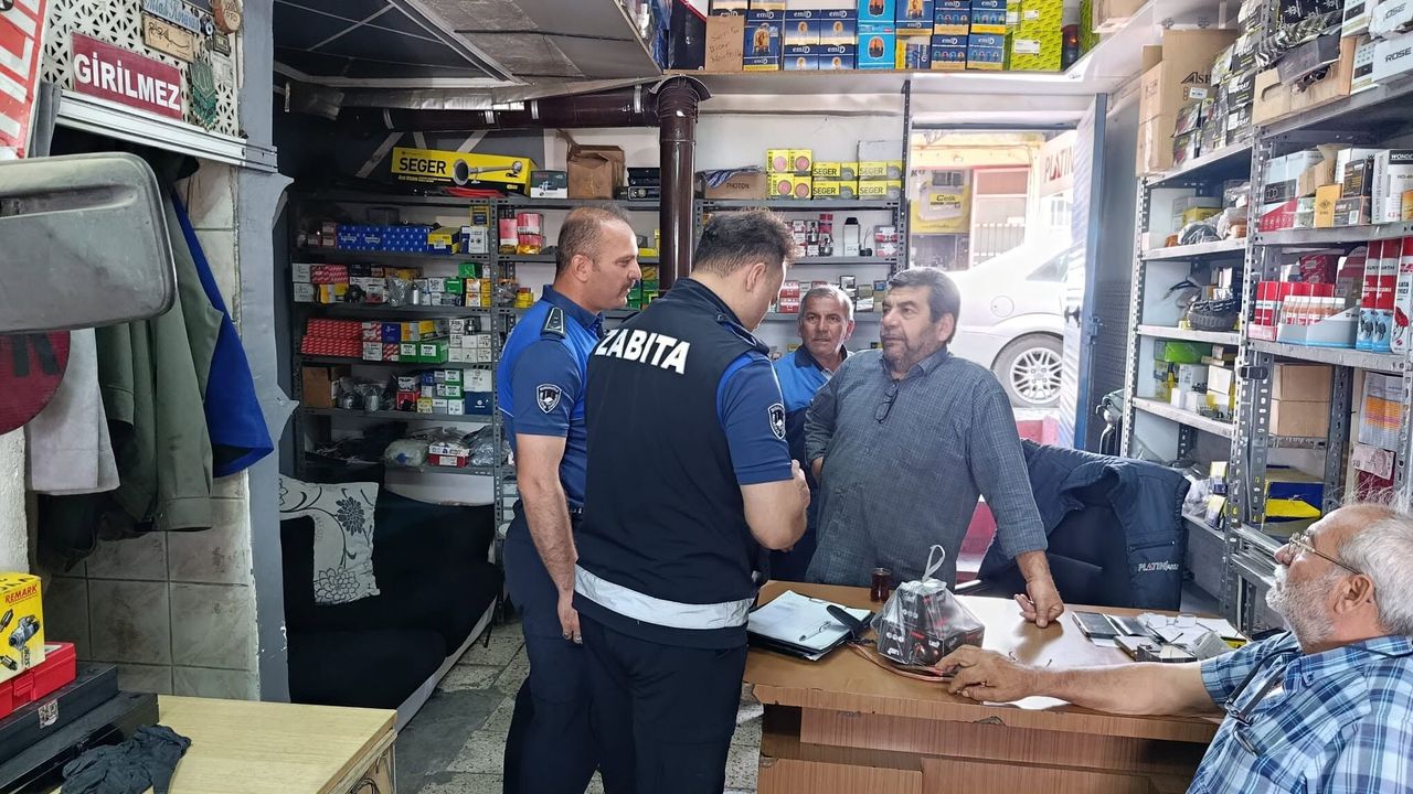 Zabıta sanayide denetim yaptı