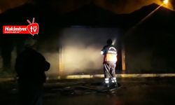 Köy pazarında yangın çıktı: 8 işyeri hasar gördü