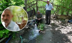 Çorumlu çiftçi bahçesinde maden suyu buldu
