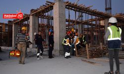 Bedesten inşaatında çökme: 2 işçi yaralandı