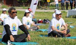 Hindistan büyükelçisi Çorum'da yoga yaptı