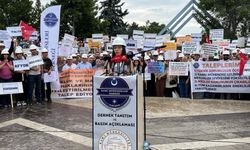 Çorumlu mühendisler Ankara'daki eyleme katıldı