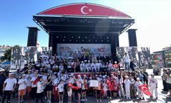 100'üncü Yıl Cumhuriyet Bisiklet Turu'nun üçüncü Çorum’da etabı tamamlandı