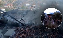 Dodurga'da çıkan yangında bir ev küle döndü