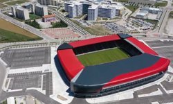 Stad önünde protesto