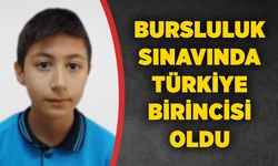 Bursluluk sınavında Türkiye birincisi oldu