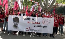 CHP Gençlik Kolları, Ankara’da  Büyük Gençlik Yürüyüşüne katıldı