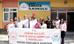 Çocuk Hakları Komitesinden  Eskice İlkokuluna ziyaret