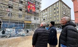 Patlamada zarar gören apartman yenileniyor