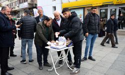 Çorum'da yumurtalı, makarnalı askeri ücret eylemi