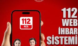 112 Web İhbar  Sistemi hizmette