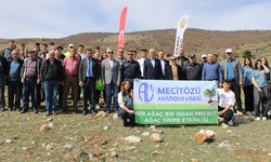 Mecitözü'nde 100 fidan toprakla buluştu