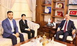 Küçük hafızdan Vali Çalgan'a ziyaret
