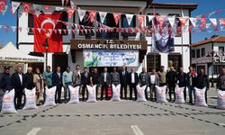 Osmancık'ta üreticilere 5 ton çeltik tohumu dağıtıldı