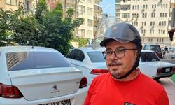 Otomobil sürücüsüne ‘kask' cezası şoku