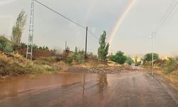 Çorum'da sağanak nedeniyle dereler taştı