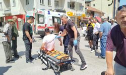 Motosikletten düşen sürücü yaralandı