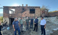 Ahlatcı’dan yangınzede aileye ziyaret