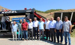 İskilip'te küspe-silaj paketleme makinesi hizmete girdi