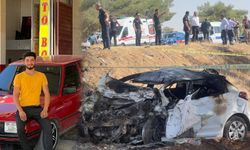 Genç sürücü yanarak can verdi