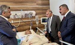 Kaza yapan başkana geçmiş olsun ziyareti