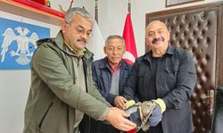 Yaralı atmacayı yetkililere teslim etti