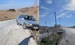 Kamyon yaşlı çiftin aracına çarpıp kaçtı