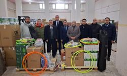 Spor ve eğitim destek paketleri okullara ulaştırılıyor