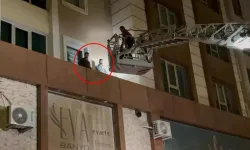 Pencereden çarşafla inerken gören hırsız sandı, gerçek çok başka çıktı