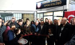 Çorum'da Sağırlarspor Lokali hizmete açıldı