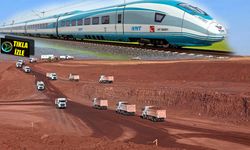 Hızlı tren çalışmaları böyle görüntülendi