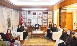 Üniversite öğrencileri Vali Çalgan'ı ziyaret etti