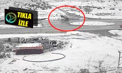 2 kişinin yaralandığı trafik kazası güvenlik kamerasınca böyle görüntülendi