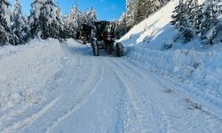 Çorum'da yüksek kesimlerde kar etkili oldu