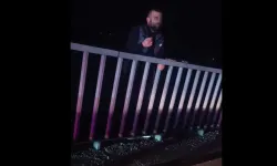 Köprüden atlamak isteyen genci ekipleri kurtardı