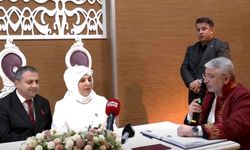 Çorum'da görme engelli çift dünyaevine girdi