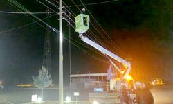 Kamyon elektrik ve telefon hatlarına zarar verdi