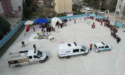 Çorum'da bin öğrencinin katılımıyla afet  eğitimi düzenlendi