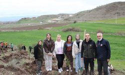 150 mavi servi ve 100 karaçam toprakla buluştu