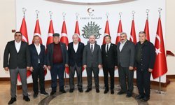 Vali Çalgan muhtarları kabul etti