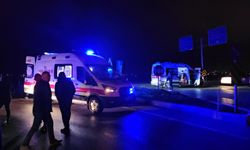 Polis aracı kaza yaptı